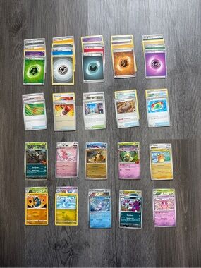 50 Pokémon Cards Assorted Stage 1 Basic Items Trainers Energy